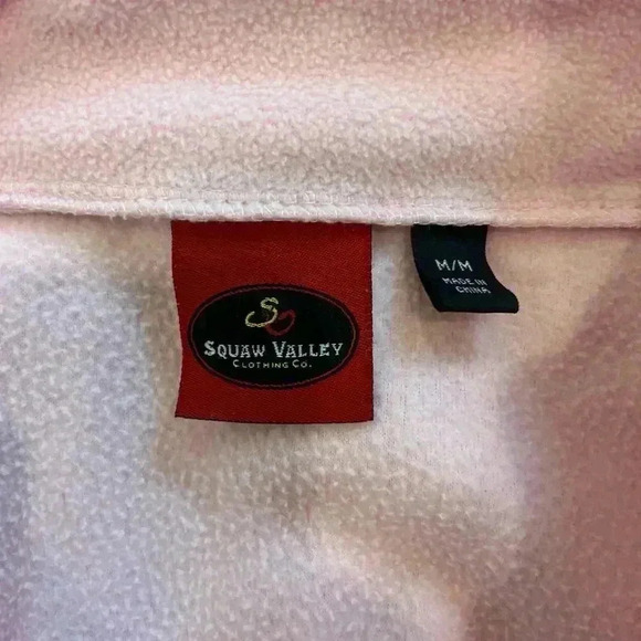 Squaw Valley Pink Quarter Zip Fleece Sweatshirt Athleisure Womens Size M - Picture 4 of 5
